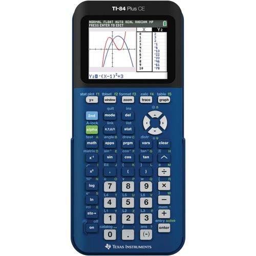  Texas Instruments TI- 84 Plus CE Denim Graphing Calculator