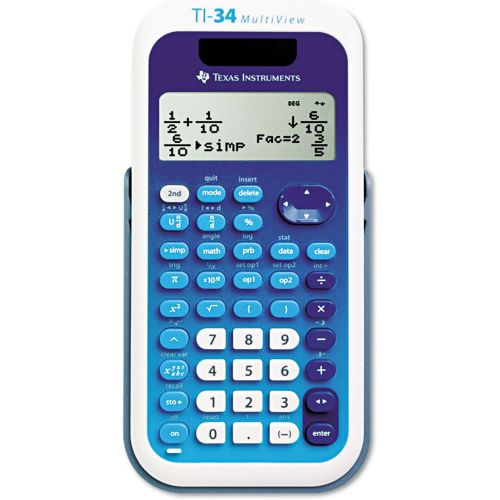  Texas Instruments TI34MULTIV TI-34 MultiView Scientific Calculator, 16-Digit LCD