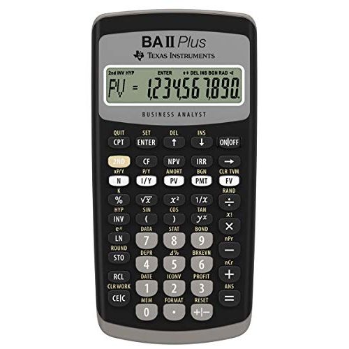  (Texas Instruments) Advanced Financial Calculator (BA II Plus)