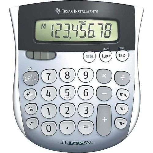  [아마존베스트]Texas Instruments TI1795SV TI-1795SV Minidesk Calculator, 8-Digit LCD