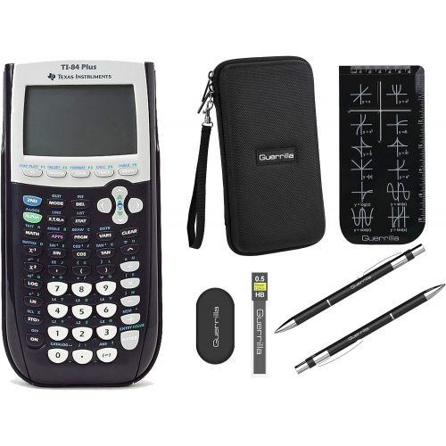  [아마존베스트]Texas Instruments TI-84 Plus Graphing Calculator + Guerrilla Zipper Case + Essential Graphing Calculator Accessory Kit (Black)