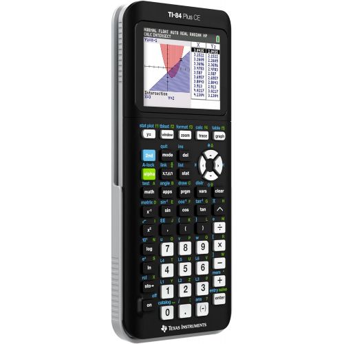  Texas Instruments TI-84 Plus CE Color Graphing Calculator, Black 7.5 Inch