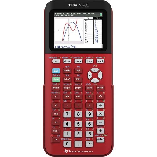  Texas Instruments TI-84 Plus CE Radical Red Graphing Calculator