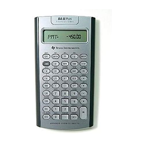  TEXAS INSTRUMENTS Professional Financial Calculator BA II Plus