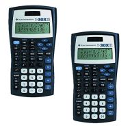 Texas Instruments TI 30X IIS 2 Line Scientific Calculator, Black with Blue Accents 2 Pack