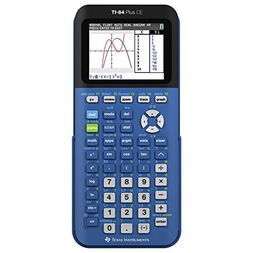  Texas Instruments TI 84 Plus CE Blueberry Graphing Calculator