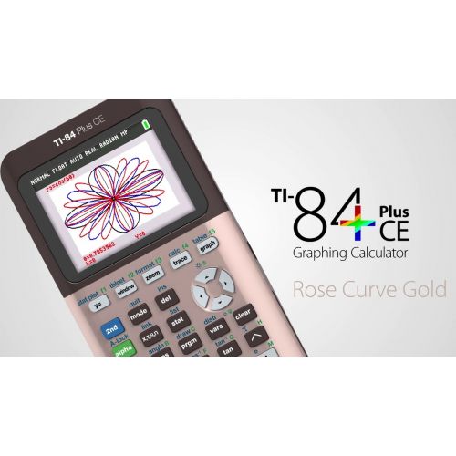  Texas Instruments TI-84 Plus CE Color Graphing Calculator, Rose Gold