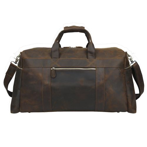  Texbo Mens Thick Full Grain Cowhide Leather Vintage Big Travel Duffle Luggage Bag 23-25