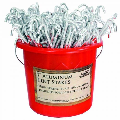  Texsport 200-piece Bucket of 7-inch Aluminum Tent Stakes by Texsport