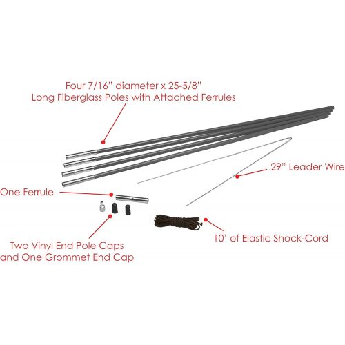  [아마존베스트]Texsport 7/16-Inch Tent Pole Replacement Kit