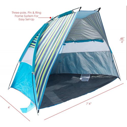  Texsport Calypso Quick Cabana Beach Sun Shelter Canopy