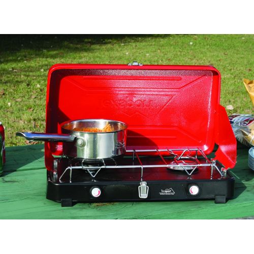  Texsport Rainier Compact 2 Burner Propane Outdoor Camping Stove