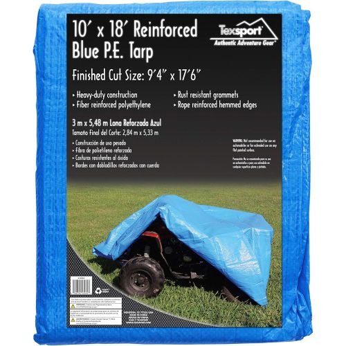  Texsport Heavy Duty Reinforced Multi Purpose Waterproof Blue Tarp