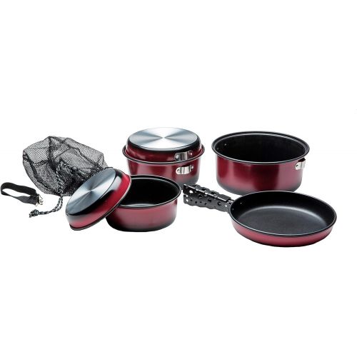  Texsport Kangaroo 7 pc Camping Cookware Outdoor Cook Set with Storage Bag