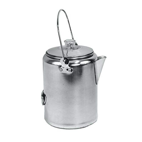  Texsport Aluminum 20 Cup Percolator Coffee Maker for Outdoor Camping