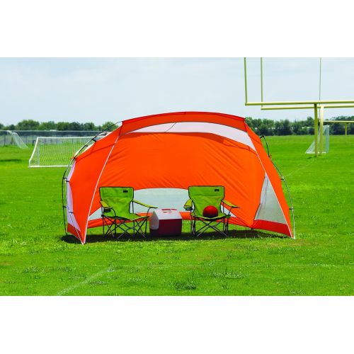  Texsport Portable Easy Up Outdoor Beach Cabana Tent Sun Shade Shelter - Lightweight and Compact Brilliant Orange, 9 x 6 x 68