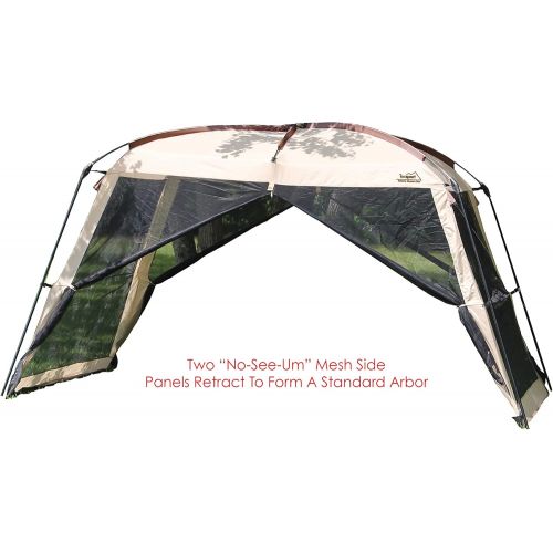  Texsport Wayford 12 x 9 Portable Mesh Screenhouse Arbor Canopy for Backyard and Camping