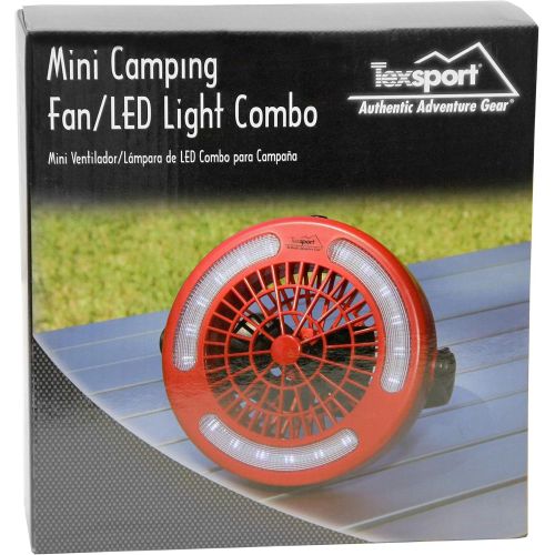  Texsport Hanging Tent Fan and Light Combo for Outdoor Camping Backpacking Hiking