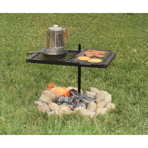  Texsport Heavy Duty Barbecue Swivel Grill for Outdoor BBQ over Open Fire