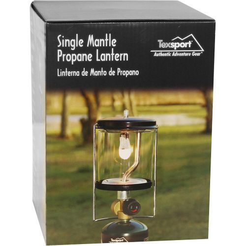  Texsport Single Mantle Propane Lantern for Outdoor Use Green