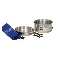 Texsport Stainless Steel Camping Cookware with Copper Bottom