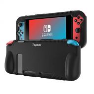 [아마존핫딜]Nintendo Switch Huelle,Teyomi Nintendo Switch Schutzhuelle aus Silikon,Kompatibel mit Nintendo Switch Case(Black)