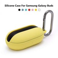 Teyomi Soft Silicone Case for Galaxy Buds+ Plus Case(2020) /Samsung Galaxy Buds Case(2019) with Anti-Lost Keychain, Shockproof, Anti-Dust, Protective Case Cover(Yellow)