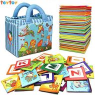 teytoy Baby Toy Zoo Series 26pcs Soft Alphabet Cards with Cloth Bag for Over 0 Years