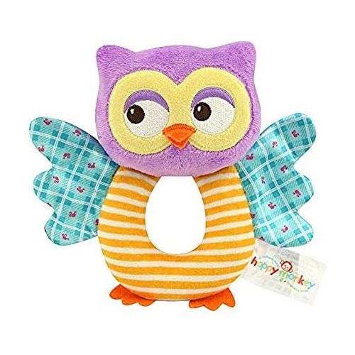  [아마존베스트]Teytoy teytoy Owl Soft Rattle Toy for Over 0 Months