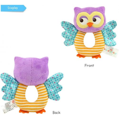  [아마존베스트]Teytoy teytoy Owl Soft Rattle Toy for Over 0 Months