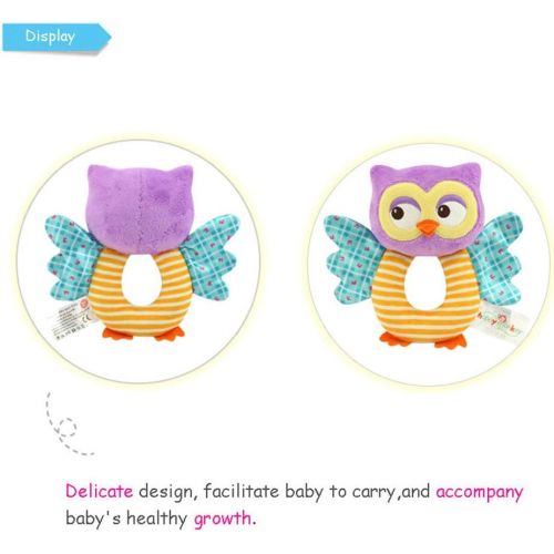  [아마존베스트]Teytoy teytoy Owl Soft Rattle Toy for Over 0 Months