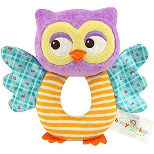  [아마존베스트]Teytoy teytoy Owl Soft Rattle Toy for Over 0 Months