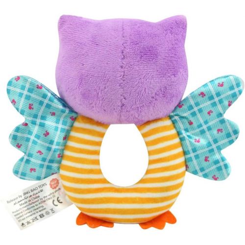  [아마존베스트]Teytoy teytoy Owl Soft Rattle Toy for Over 0 Months