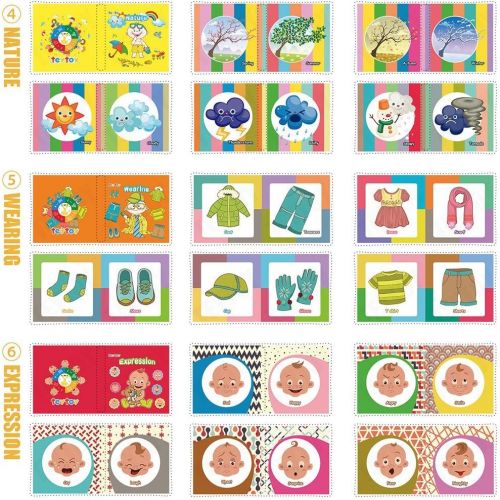  My First Soft Book,TEYTOY Nontoxic Fabric Baby Cloth Activity Crinkle Soft Books for Infants Boys and Girls Early Educational Toys Baby Shower Gift (Pack of 12)