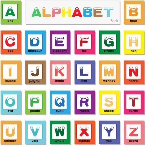  TEYTOY Baby Toy Zoo Series 26pcs Soft Alphabet Cards with Cloth Bag for Over 0 Years