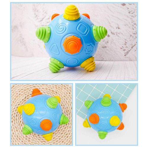  Teytoy Baby Music Shake Dancing Ball Toy, BPA Free Bouncing Sensory Developmental Ball for Boys and Girls