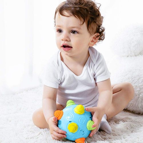  Teytoy Baby Music Shake Dancing Ball Toy, BPA Free Bouncing Sensory Developmental Ball for Boys and Girls