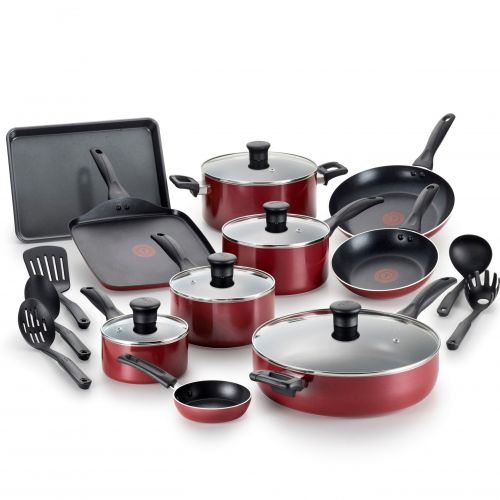 테팔 T-fal, Easy Care Nonstick 20 Piece Cookware Set