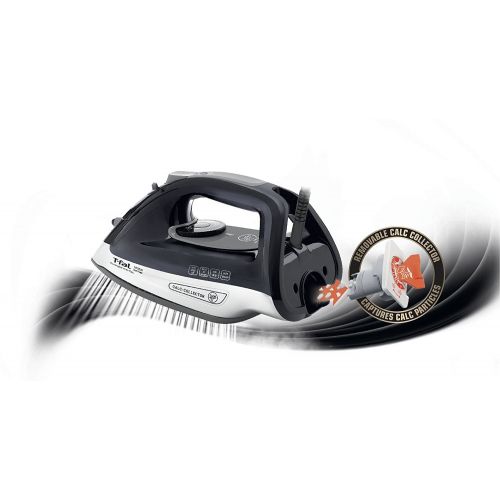 테팔 FV2640U0 Powerglide Anticalc Non-Stick and Scratch Resistant Durilium Ceramic Soleplate Steam Iron with Anti-Drip and Auto-off System, 1800-Watt,.., By T-fal