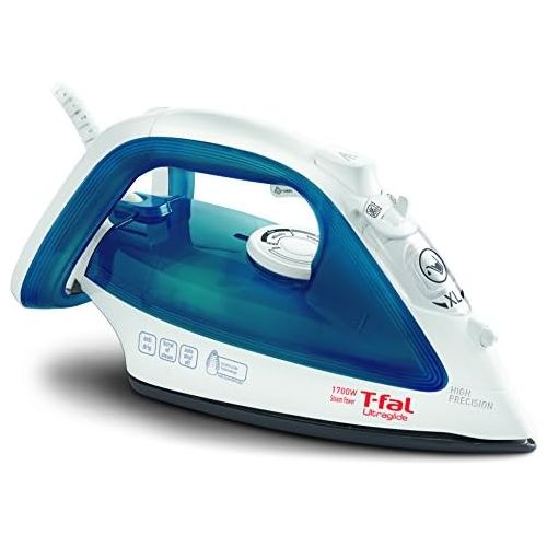 테팔 [아마존베스트]T-fal Steam, Ceramic Flat Iron, Scratch Resistant, Anti-Drip and Auto-Off System, 1700 Watt, Blue