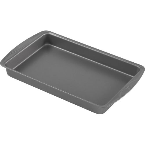 테팔 [아마존베스트]T-fal 84838 Signature Nonstick Brownie Pan, 7 x 11, Gray