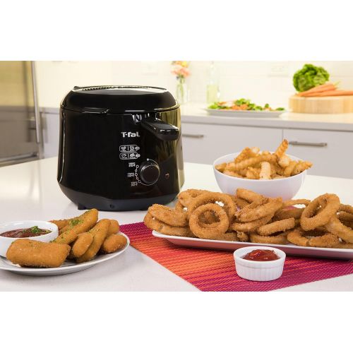 테팔 [아마존베스트]T-fal FF230850 Cool-Touch Mini Deep-Fryer, 1.2-Liter, Black