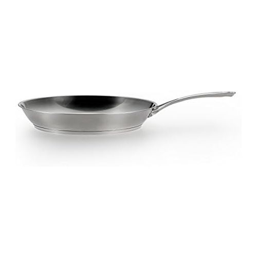 테팔 [아마존베스트]T-fal H80007 Performa X Stainless Steel Dishwasher Safe Oven Safe Fry Pan Saute Pan Cookware, 12-Inch, Silver