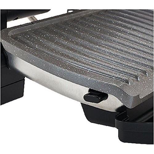 테팔 [아마존베스트]T-fal GC704 OptiGrill Stainless Steel Indoor Electric Grill with Removable and Dishwasher Safe plates,1800-watt, Copper Cream