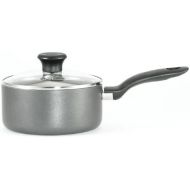 [아마존베스트]T-fal B16790 Initiatives Nonstick Inside and Out Sauce Pan with Glass Lid Cover Cookware, 3-Quart, Gray