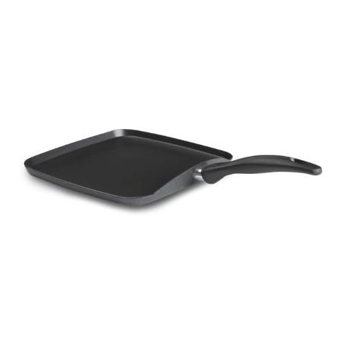 테팔 [아마존베스트]T-fal B36313 Specialty Nonstick Grilled Cheese Griddle Cookware, 10.25-Inch, Black