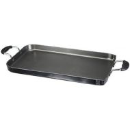 [아마존베스트]T-fal A92114 / C4061484 Specialty Nonstick Dishwasher Safe 18-Inch x 11-Inch Double Burner Family Griddle Cookware, 18-Inch, Black