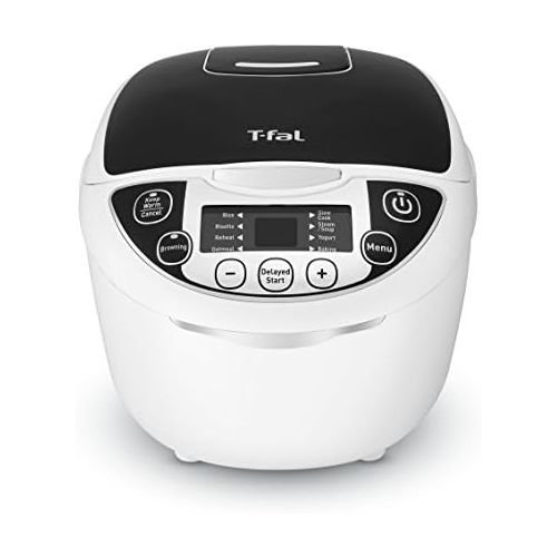 테팔 [아마존베스트]T-fal RK705851 10-In-1 Rice and Multicooker with 10 Automatic Functions and Delayed Timer, 10-Cup, White