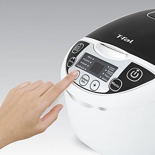 테팔 [아마존베스트]T-fal RK705851 10-In-1 Rice and Multicooker with 10 Automatic Functions and Delayed Timer, 10-Cup, White