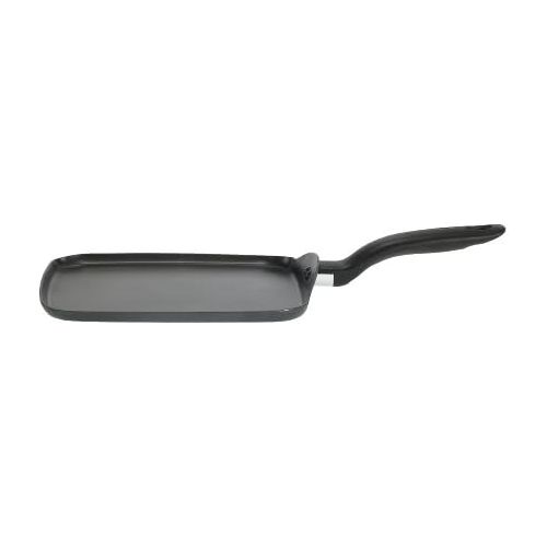 테팔 [아마존베스트]T-fal B16713 Initiatives Nonstick Inside and Out Square Griddle Cookware, 10.25-Inch, Gray